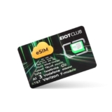 Carta eSIM fisica solo per il router GL.iNet – eSIM da viaggio con reti globali 4G/5G, 1GB gratuito per USA/UE+100MB di dati globali, attivazione fisica, tethering, solo dati, perfetta per viaggi