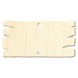Cartello in legno effetto legno con 2 fori verticali – 5 x 2,5 cm fino a 50 x 25 cm per bricolage, confezione da 100 pezzi, altezza x larghezza: 40 x 20 cm