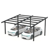Casetta auto, Todome, Acciaio, Grigio Antracite, Modello 05 Structure Carport – (2 Posti)