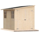 Casetta da giardino in legno per esterno 6Mq 300×200 20mm MADE IN ITALY mod. VARESE (Senza Pavimento, KIT 2 FINESTRE APRIBILI)