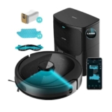 Cecotec Robot Aspirapolvere Conga 8290 Power Ultra Home Genesis, 280 min di autonomia, 7000 Pa, Laser, Base Autovacciata, Borsa 3 L, 4 in 1: Barre, aspira, scrub e passa il mocio. App