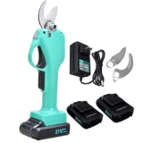 Cesoie elettriche per potatura, cesoie per Alberi a Batteria, Attrezzi da Giardino per potatori per Rami di Alberi, Forbici elettriche in Acciaio al Carbonio, Diametro di Taglio 25 mm, con 2 Pezzi
