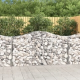 Cesti Gabbioni ad Arco 14 pz 200x50x100/120 cm Ferro Zincato,Gabbie per contenimento di rocce decorative e barriere da giardino antirumore in ferro zincato, 14 pezzi (200x50x100/120 cm) Vasi e fiorier