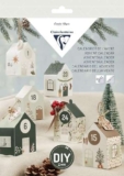 Clairefontaine 97715C – Kit di scoperta, calendario dell’avvento, 24 piccole casette in carta, decorazioni natalizie 100% fai da te, passo a passo incluso, decorazione per il tempo libero, fai da te,
