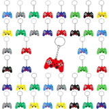 Coicok 40 Pezzi Portachiavi da Gioco, Portachiavi Bambini per Feste Compleanno, Portachiavi Controller da Videogiochi per Bambini Feste di Compleanno Regalo, Gadget Compleanno Bambini (8 Colori)