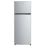 Comfee RCT284DS2 frigorifero con congelatore/congelatore superiore/176 kWh/anno/143 cm di altezza/Luce LED/Cerniera porta reversibile/Argento