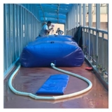 Contenitori per sacca di stoccaggio dell’acqua Serbatoio per sacca di stoccaggio dell’acqua di grande capacità per irrigazione agricola domestica, giardino,OneColor-1.5×1.2×0.6m/1000L/264 Gallon
