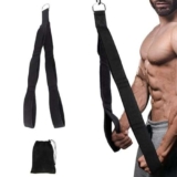 Corda Tricipiti Attrezzi Palestra, Corda Allenamento Per La Forza Viene Fornito Con Borsa Di Conservazione, Tricipiti Treno Per I Lat Pulldown E La Forza Della Parte Superiore Del Corpo (Nero)