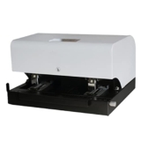 Cucitrice elettrica, Cucitrice Automatica a induzione Doppia Testa, capacità 50 Fogli, Spaziatura Regolabile, per Uso Professionale in Ufficio Domestico – Bianca