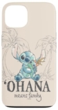 Custodia per iPhone 13 Disney Lilo & Stitch Ohana Means Family Cute Hug Sketch