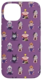 Custodia per iPhone 14 Disney Villains Kawaii Viola