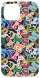 Custodia per iPhone 15 Disney Mickey Mouse Varsity Lettere Stampa