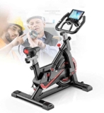 Cyclette multifunzionali Cyclette rotanti a casa Esercizio aerobico Sportivo Bicicletta ultramoderna per Interni Perdita di Peso Filatura Fitness Bike con Controllo dell’applicazione per Smartphone
