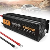 DBOATB Inverter per Auto 3200 W, 4000 W, 5000 W, 6000 W, 8000 W, 9000 W, 12000 W, 15000 W Inverter a Onda sinusoidale Pura Convertitore di Corrente da 12 V24 / CC a 220 V CA con Prese e Porta USB p