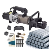 DDNGEJ Piegatrice elettrica Portatile per tondini di Ferro Piegatrice idraulica per tondini di Ferro con modulo di Piegatura/raddrizzatura Cassetta degli Attrezzi – Ga