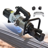 DDNGEJ Piegatrice elettrica per Barre d’armatura da 1200 W, piegatrice Portatile per Barre d’armatura in Acciaio con modulo di Piegatura/raddrizzatura per Piegare barr