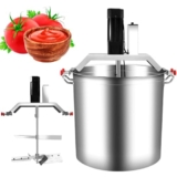 DECAKE Frullatore Elettrico Automatico Commerciale per marmellata, pentola Calda in Acciaio Inox, Fondo per condimento, zuppe e Salse, con Raschietto a 4 Lame, velocità Regolabile, 220 V-