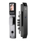 DIGNIFE Maniglia della porta intelligente, Smart Lock con fotocamera Serratura elettronica con riconoscimento 3D con campanello visivo for videosorveglianza