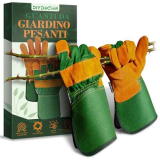 DIY Doctor – 1x Coppia di Guanti da Giardinaggio in Pelle Unisex per Uomo o Guanti da Giardinaggio per Donna – Guanti Giardinaggio Spine – Guanti da Lavoro in Pelle – Taglia Unica per Tutti