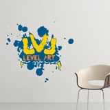 DIYthinker Carta da parati Graffiti Via Cultura fulmini livello Art decorato a mano Design Illustrazione del modello rimovibile Wall Sticker Art decalcomanie murale fai da te per camera Decal