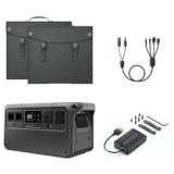 DJI Power 1000 V2 Powerstation portatile 1024Wh, con 2 pannello solare pieghevole da 200 W, MC4 a DC5525 Male/DC7909 Male/Anderson 30A/XT60 Female, 1 MPPT, off-grid per campeggio e camper.