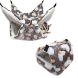 DKDDSSS 2 Pezzi Amaca da Appendere per Piccoli Animali, Nido D’altalena Doppio Strato per Criceti per Zucchero a Castello, Accessori per Letto, Furetto, Scoiattolo, Criceto, Ratto, ​Che Gioca Dormire