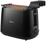 Daily Collection Philips HD2583/90 Tostapane con Pinza per Sandwich, 600 W, 8 Livelli di Tostatura, Nero