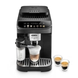 De’Longhi Magnifica Evo ECAM292.81.B, Macchina da caffè Automatica, Chicchi macinati al momento, Caraffa MontaLatte Automatica per Cappuccini, 7 Bevande One Touch, Spegnimento Programmmabile, Nero