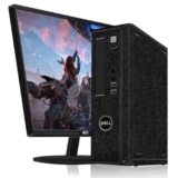 Dell Computer desktop Treasure Box Nero, Intel Quad Core I7 fino a 3.8GHz, GeForce GTX 750 Ti 4GB, 16GB, 512GB SSD, 600M WiFi, Nuovo 24″ 1080 FHD HDMI LED, W10P64 (rinnovato)