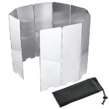 Diealles 10 Pezzi Pieghevole all’aperto Camping Cooker Parabrezza per Il Campeggio e l’escursionismo