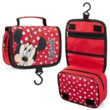 Disney Beauty Case da Viaggio – Stitch Minnie Porta Trucchi Ragazze Beauty Case da Appendere con Gancio Trousse Bambina Gadget Originale (Rosso Minnie)