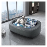 Divanetti e sedie per Cani Divano per Animali Domestici di Lusso, Letto per Cani/Gatti con Struttura in Legno Massello, Divano Letto per Camera da Letto in Pelle PU di Fascia Alta, 2 Taglie