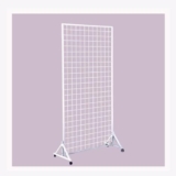 Divisori per Ripiani a griglia da Pavimento, Pannelli a griglia da Parete in Filo Metallico, espositore a griglia con Ruote, Parete a griglia Metallica per Esposizione di Artigianato con Bas