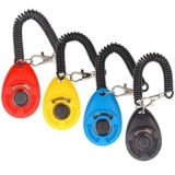 Diyife Clicker per Cani, [4 PCS, Multicolore][Nuova Versione] Clicker Addestramento Cani Formazione Clicker con Cinturino da Polso per Cane,Gatto,Cavallo,ECC.