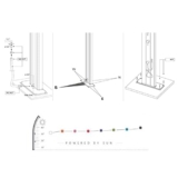 Doccia a riscaldamento solare Arkema A930/7016 Energy Pro Antracite Doccia solare dal design curvo in alluminio Trattamento anticorrosione Verniciata a polvere Serbatoio capacità di 75 litri Altezza 226cm Peso 36kg Con miscelatore temporizzato e lavapiedi