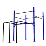 Donatif Struttura Calisthenics con Parallele D60 – Attrezzi da palestra per calisthenics regolabile – Spalliera palestra Tubo quadrato 60x60x3mm