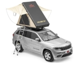 Dragon Winch Tenda da Tetto per Auto, in alluminio, per 2 persone, con materasso, scala telescopica, tasche per accessori, zanzariere + LED tenda da campeggio comoda, spaziosa e mobile | impermeabile