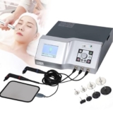 Drmoxin Strumento Portatile per Fisioterapia per Tutto Il Corpo 448K RF per alleviare la Tensione della Pelle,Macchina diatermica per Il Dimagrimento, Sollievo dal Dolore con 8 testine massaggianti