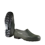 Dunlop Bicolore Scarpe PVC, Verde/Nero, 44