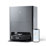 ECOVACS DEEBOT X1 OMNI, Robot aspirapolvere con funzione lavaggio, stazione di pulizia multifunzionale, autopulizia automatica, rilevamento ostacoli 3D, assistente vocale Yiko