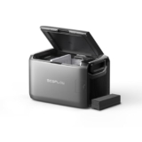 EF ECOFLOW GLACIER Classic 55L frigorifero congelatore portatile a 2 zone con batteria 298 Wh, raffreddamento autonomo 39 h, ricarica via CA, solare e auto per campeggio, viaggi, camper