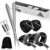 EFEALL Set di tende da sole per Thule Omnistor, nastro temporale per tenda, tenda per roulotte, roulotte, kit con passamontagna, accessori per camper con fasce temporali da campeggio