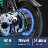 ELEKGO E Bike Bicicletta elettrica da 14 pollici con motore da 250 W e batteria da 36 V 7,8 Ah, autonomia massima 25-45 km Bicicletta elettrica per adolescenti e adulti