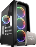 EMCA4 Computer Gaming PC Assemblato Fisso Ryzen 5 4500 – RTX 3060 12GB – M.2 512GB nvme – Ram 16GB DDR4 3200Mhz – ARGB – Windows 11