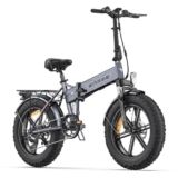 ENGWE Bici Elettrica Pieghevole,20″×4.0″ Fat Tire 7 Velocità Bicicletta Elettrica da 48V 13Ah Batteria Rimovibile, Autonomia di 50-120 km E-bike da per Ogni Terreno & MTB & Spiaggia & Neve (Grigio-2)