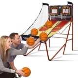 ENHEN Basket di Arcade Stand da Gioco a Basket con Tavolo da Punteggio A LED, Macchina Arcade A Doppio Colpo Pesante, Sport Shot Hoop Set per Soggiorno/Festa/Ufficio/Casa