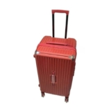 EPBRJMD Valigia di grandi dimensioni con ruote da 28″ e ruote con freno, for studenti, con tirante, da uomo e da donna, con cerniera, stile valigia da viaggio, set da 32 valigie(Red,50 inch)