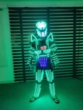 Earthradius Costume da ballo con robot a LED per adulti, costume luminoso per performance di danza (L, A)