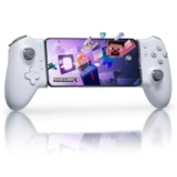 EasySMX M15 Controller Smartphone Android, Controller di Gioco Mobile per Android e Serie iPhone 15 (USB C), pulsante meccanico& Joystick e grilletto ad effetto Hall-Bianco [android]