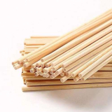 Elepl 100 Pezzi Bastoncini Legno Ø 4 mm Lunghezza 20 cm Bastoncini Legno per Lavoretti Listelli Legno per Fai da Te Costruzione Modelli Bricolage